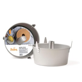 Decora 25 cm Angel Food Pan, Aluminium, Silber