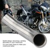Motorcycle Full Exhaust System Vent Middle Pipe Link Connect for