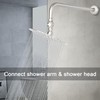 Coehaopike Shower Connector G1/2 Top Shower Swivel Ball Joint Adapter