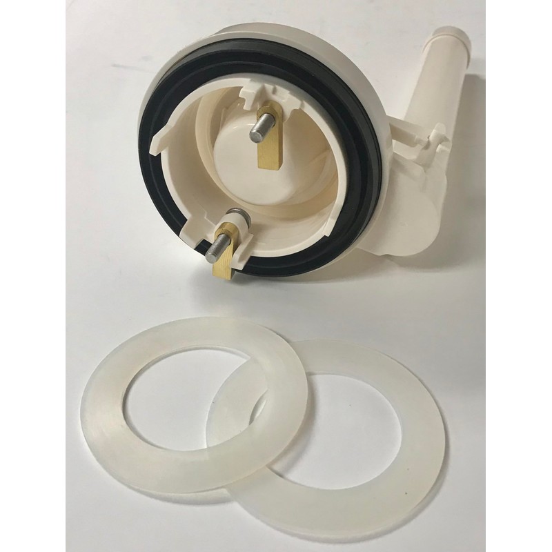 Flush Valve Assembly For One Piece Toilets with 2 Extra