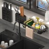 Hanging Sink Organiser, Sink Organiser with Drain Pan, Kitchen Sponge