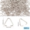 SOFPLATE 1 Box 300Pcs 16mm Triangle Open Jump Rings Gold