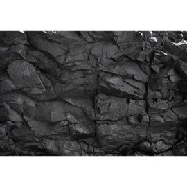 Stone Aquarium Background Underwater Black Rock Fish Tank Background Black Rocky Terrarium Background Black Stone Rocky Reptile Habitat Background for Pets Wallpaper Poster Decors Vinyl 72x24in
