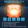 HQRP DC 12V Amber Safety Alarm Strobe LED Flash Beacon