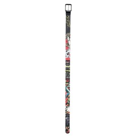 Ed Hardy Men's For The World Reversible Belt - 32, Black/Yellow