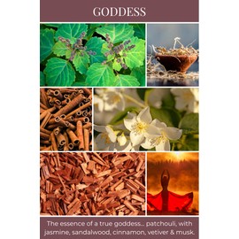 Eco Candle Co. Recycled Candle, Goddess, 18 oz. Double Wick - Scents of Patchouli, Jasmine, Sandalwood, Cinnamon, Vetiver, & Musk - 100% Soy Wax, Hand Poured, Phthalate Free, Midwest Soybeans