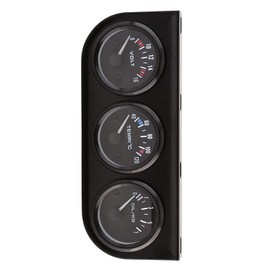 52mm Triple Gauges 3 in 1 Voltmeter Water Temp Gauge Oil Pressure Meter with Sensor for Car Truck