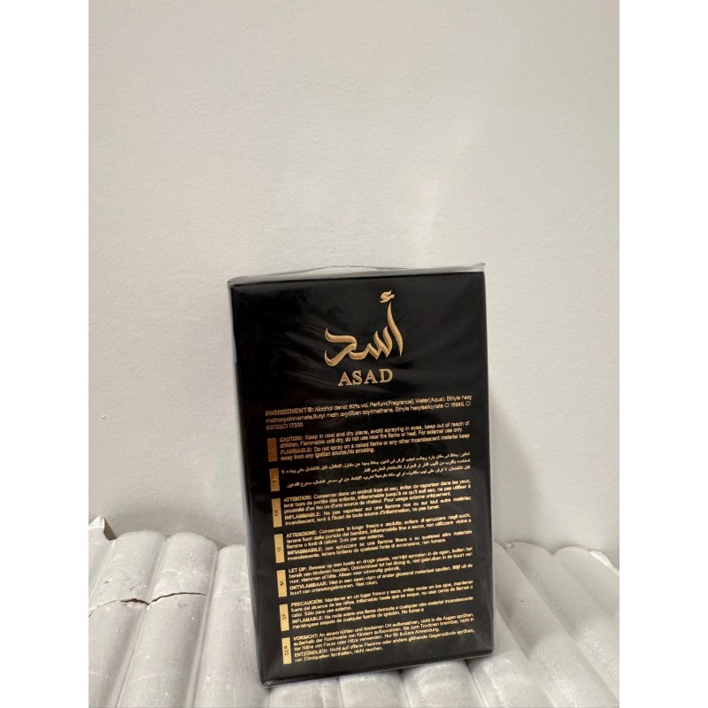 Asad by Lattafa perfume for unisex EDP 3.3 / 3.4