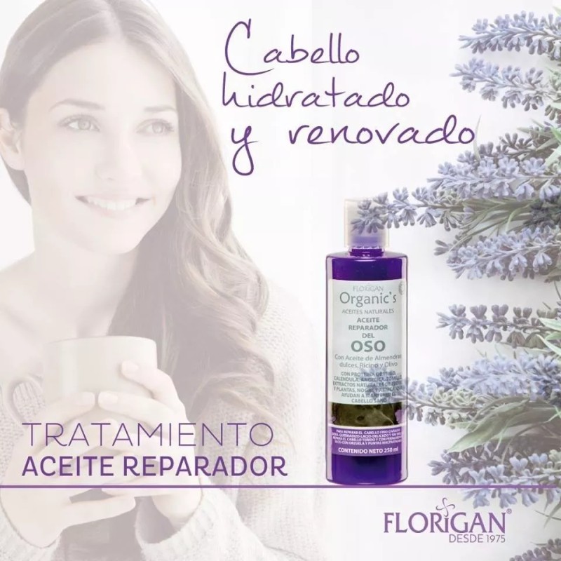 Florigan 2pzas Aceite Reparador Aceite De Oso 250ml. Florigan