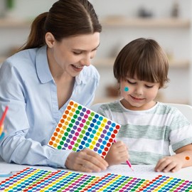 7200Pcs Happy Smile Face Stickers, Colorful Mini Smiley Face Stickers Classroom Teachers Incentive Reward Decal Behavior Chart Sticker for Home School Students Teachers Supplies