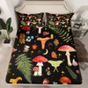 Mushroom Bed Sheet Lovely Cartoon Jungle Wild Plants Sheets for