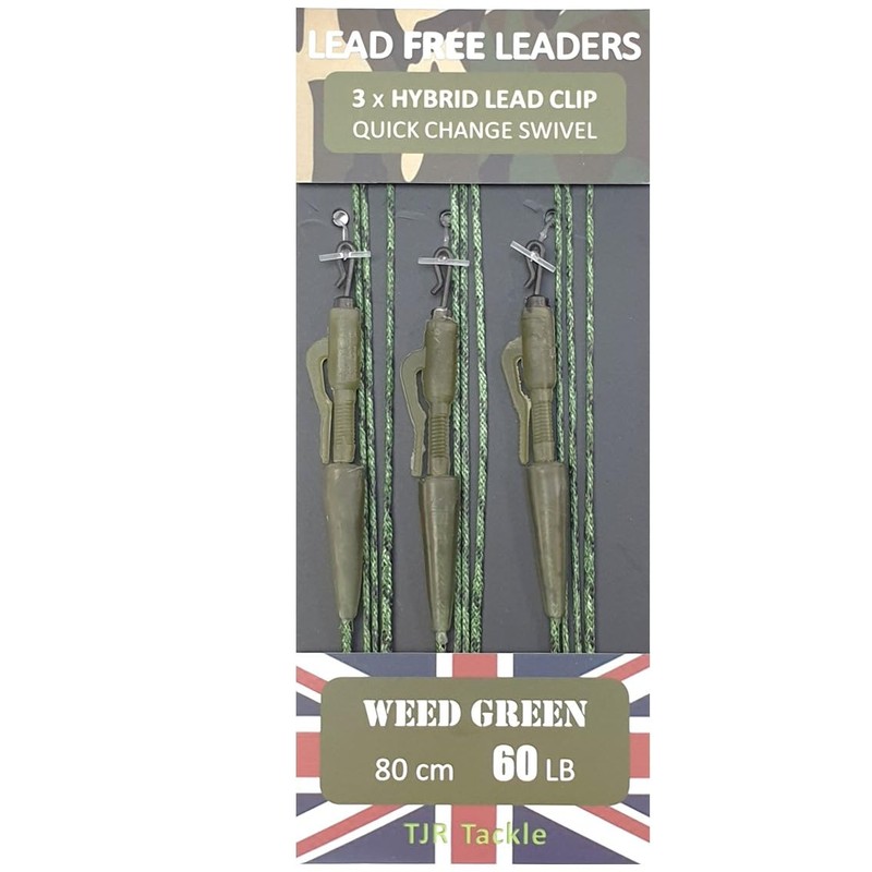 TJR Tackle Hybrid Lead Free Leaders Quick Change Swivels 60lb