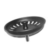ZARSIO 2 PCS Black Kitchen Sink Strainer Stainless Steel Kitchen