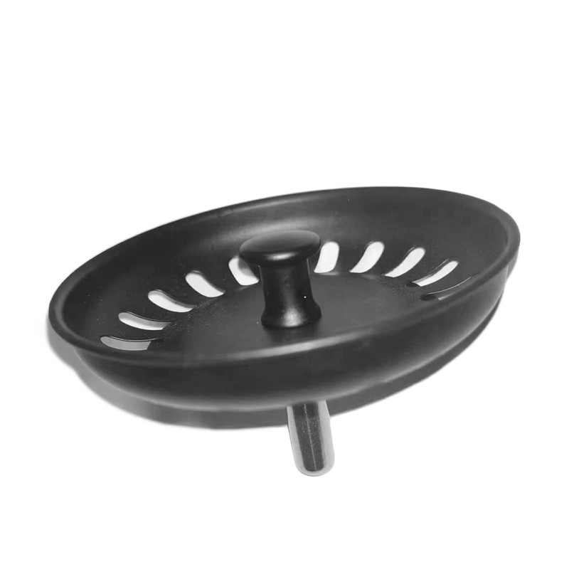 ZARSIO 2 PCS Black Kitchen Sink Strainer Stainless Steel Kitchen