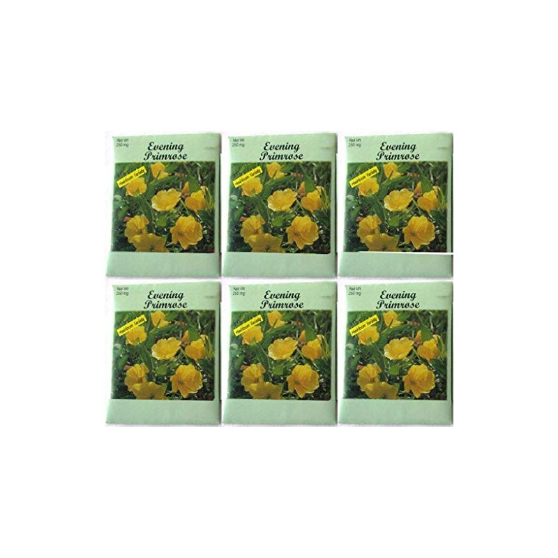 (6 Pack) 250 mg/Package Evening Primrose Heirloom Variety Seeds