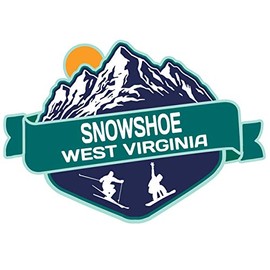 Snowshoe West Virginia Ski Adventures Souvenir 4 Inch Fridge Magnet Mountain Design