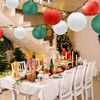 Christmas Paper Lantern Party Decoration, Multicoloured Party Ball Lantern Lights,