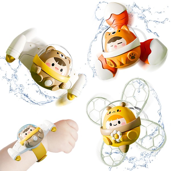 Joollurm 3pcs Suction Cup Spinner Toy, Spinner for Babies, Fidget