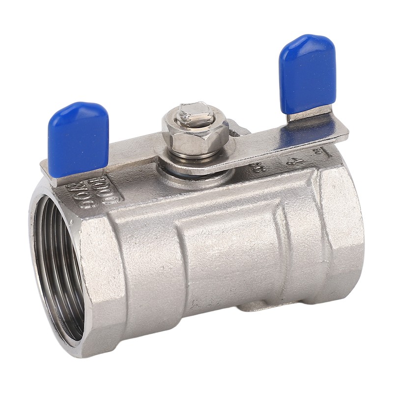 1in Full Port Ball Valve Stainless Steel Butterfly Shape Double