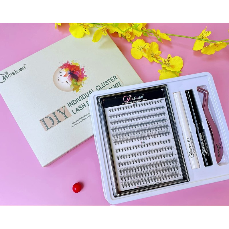 Eyelash Extensions Set, Missicee False Lash Extension Set for Eyelash