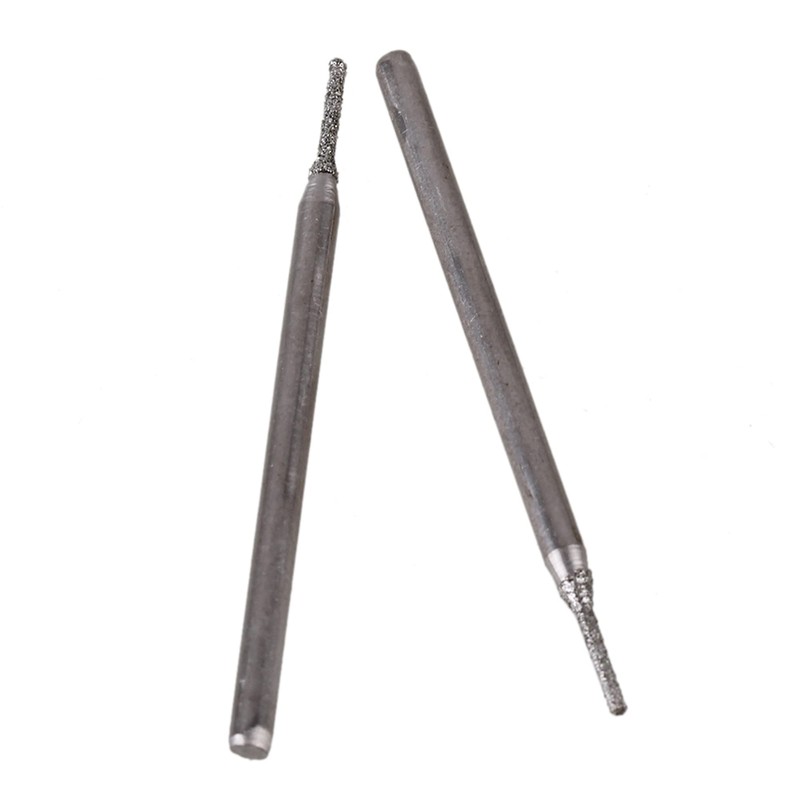 BQLZR 1mm Silver Gemstones Diamond Burrs Engraving Drill Bits Jewelry