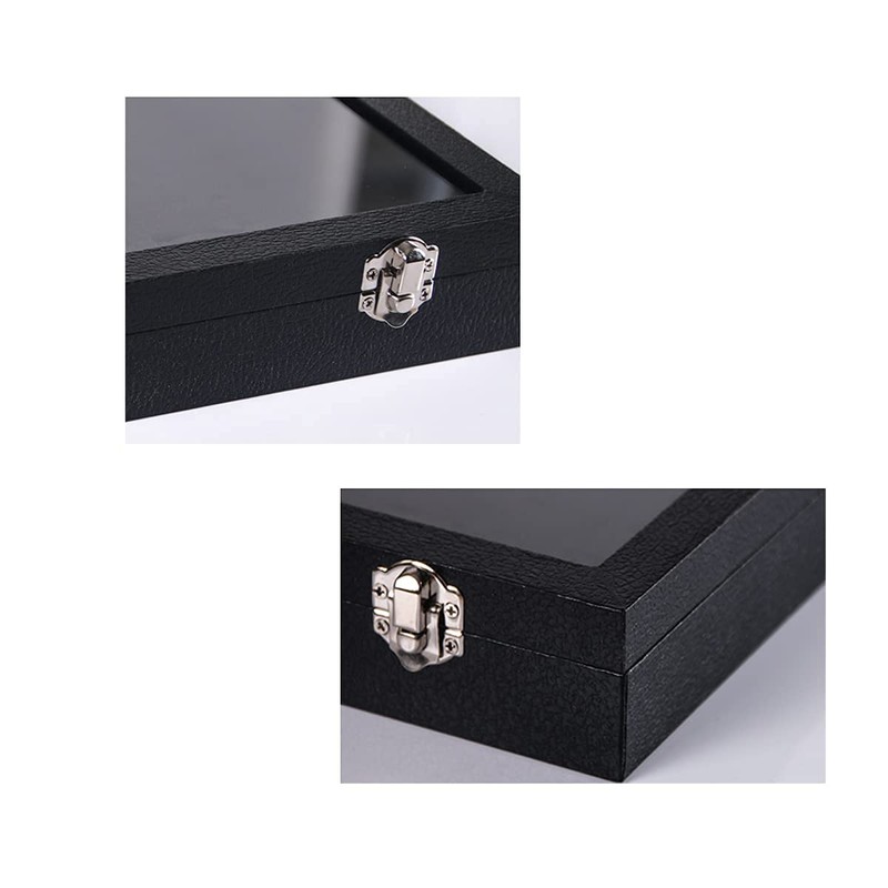 ByKen 20 Hooks Necklace Organizer Box/Tray, Chains Showcase Storage Boxes