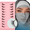 Luxury 3D Faux Mink Half Eyelashes – 10 Pairs, Reusable