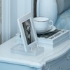 UoYeet Acrylic Easel Display Stand with Adjustable Silver-Toned Hardware for