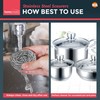 12pk SOL Stainless Steel Scourer, Wire Scourers, Metal Sponge, Pan