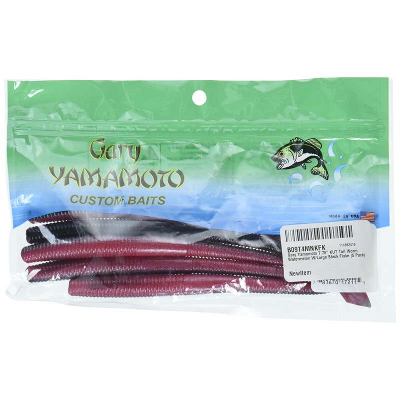 YAMAMOTO 7.75" Kut Tail Worm - Realistic Easy-to-Use Soft Plastic