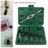 11Pcs Screw Extractor Set Broken Screw Remover Drill Guide Bits