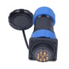 IP68 Waterproof Power Connector Male Female Square 4 Hole Aviation