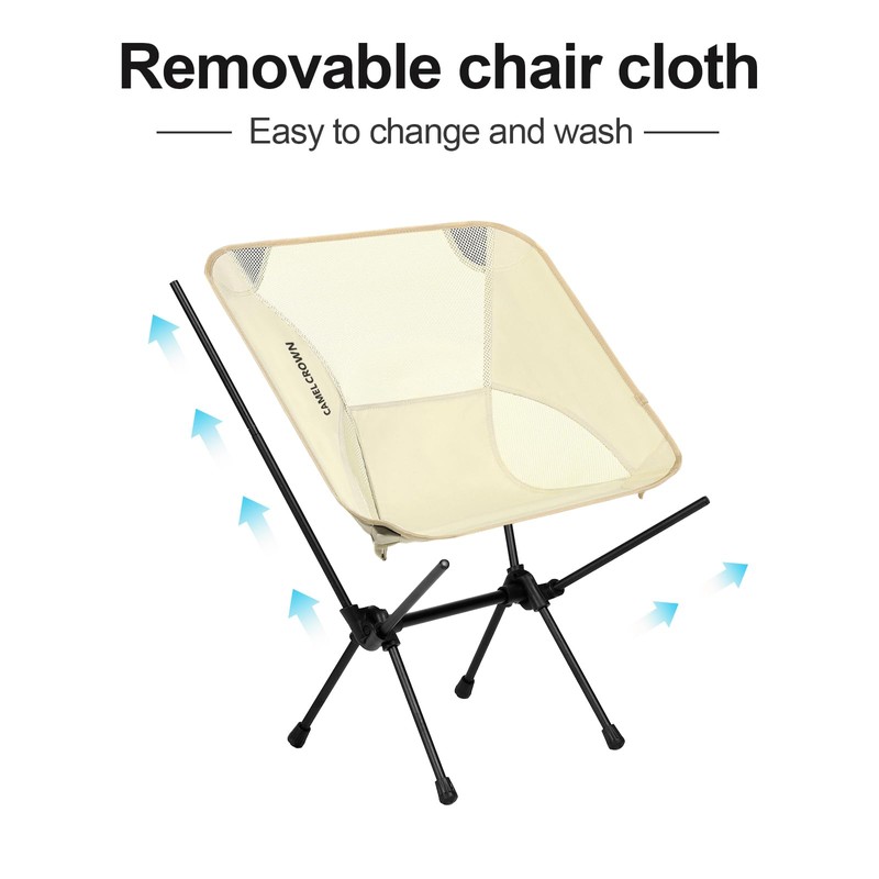 CAMEL CROWN Portable Camping Chair Lightweight Compact Folding Chair Mesh