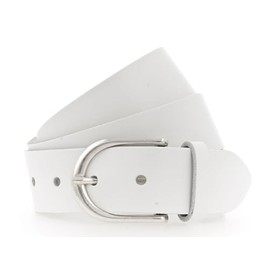 Vanzetti Women's Leather Belt, White
