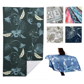 TAVARUA Sand-Free Beach Towel, Sand-Free, Microfiber, UPF50+, Unisex, Washable, Surfing, Outdoor, Beach, Bath Towel, Travel, Water Absorbent, Sandproof, Thin, Lightweight, Compact, Quick Drying, Pool,