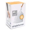 simplehuman Code Q Custom Fit Trash Can Liner, 3 refill