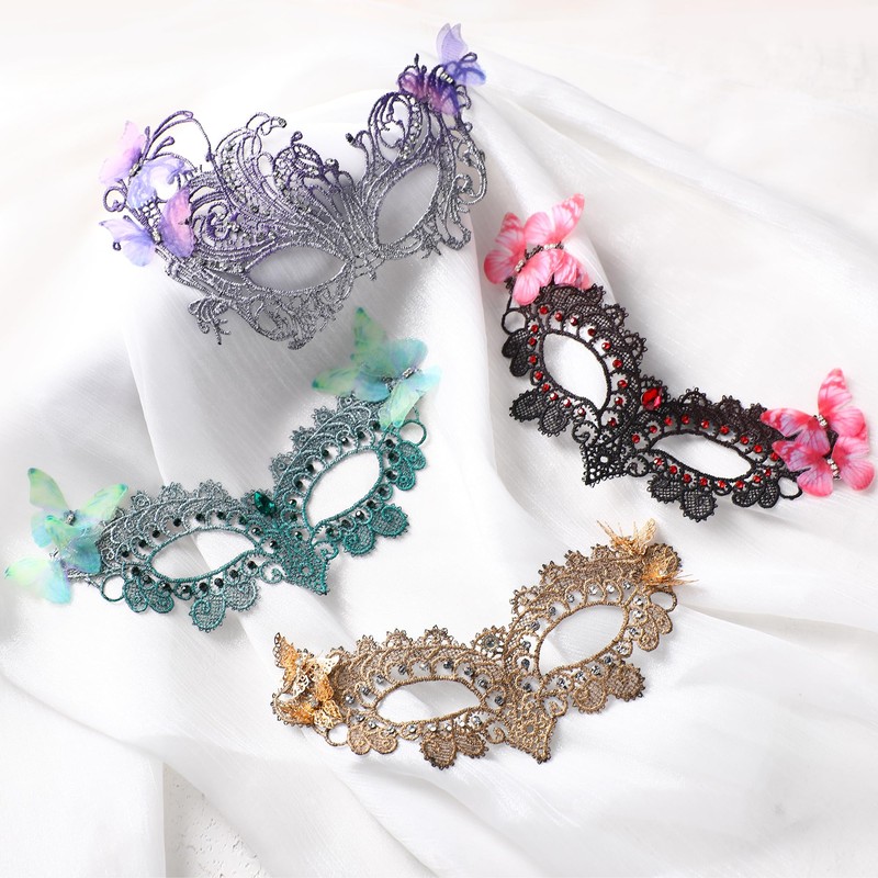 Zinniday Lace Masquerade Masks Women - Masquerade Ball Mardi Gras