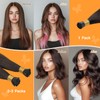 DOORES I Tips Hair Extensions Real Human Hair, Light Dark