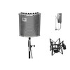 LyxPro Vocal Booth 40 Portable Acoustic Isolation Instrument Shield, Sound