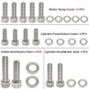 GOLKNHA 164 PCS Polished Stainless Steel Engine Bolt Screw Kit