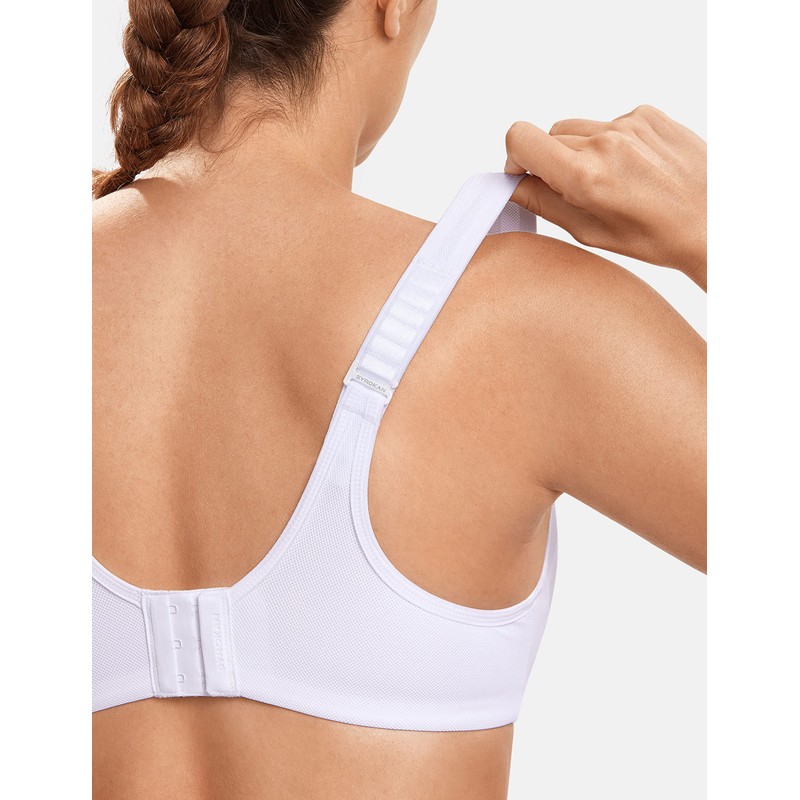 SYROKAN Women's Sports Bras High Support Underwire Padded High Impact