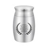3 Inches Small Keepsake Urn for Human Ashes Aluminum Mini