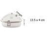 JVL Stainless Steel Single Layer Triangle Lunchbox - Small