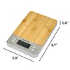 PantryPro Bamboo Platform Digital Kitchen Scale - 11 pounds Capacity