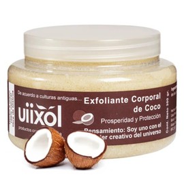 Exfoliante Corporal de Coco y Azúcar Morena  Aceite de Coco Hidratante  Aroma Tropical, Prosperidad y Protección  Fórmula Vegana, Libre de Tóxicos... 
