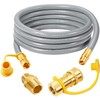 GasSaf 10FT 3/8" ID Natural Gas Hose, Natural Gas Grill