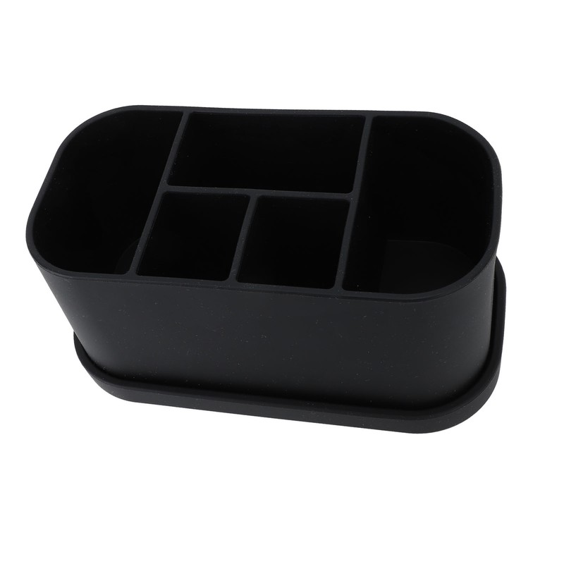 Silicone Toothbrush Toothpaste Holder Multipurpose 5 Slots Drainage Holes Bathroom