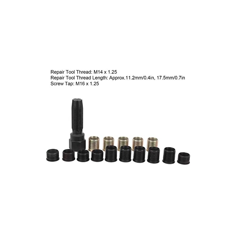 M14 x 1.25 Spark Plug Thread Repair Tool Screw Tap