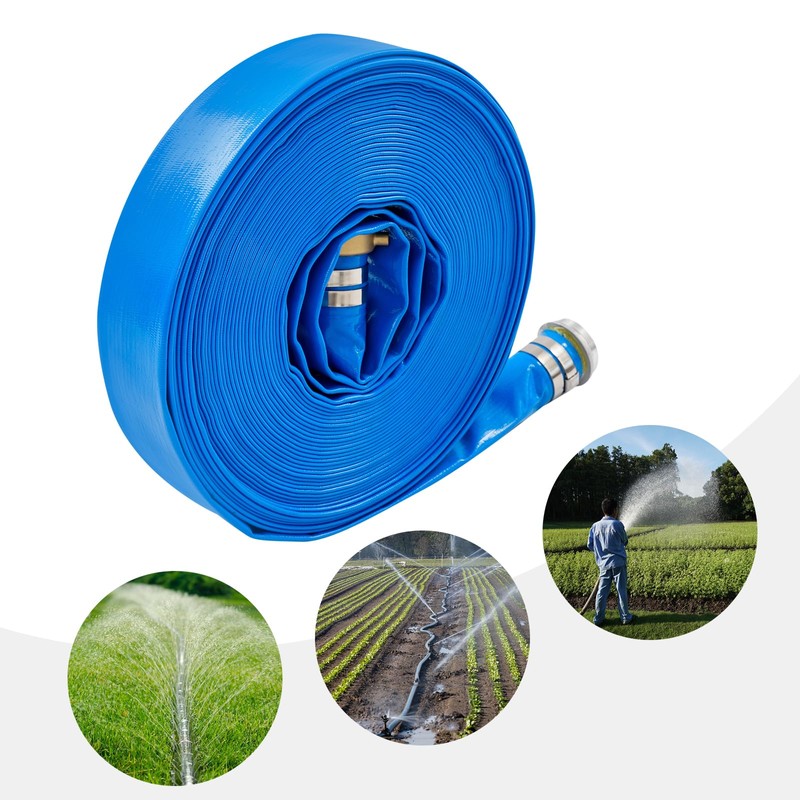 2in x 100ft Water Pump Drain Hose for Pool, Yard