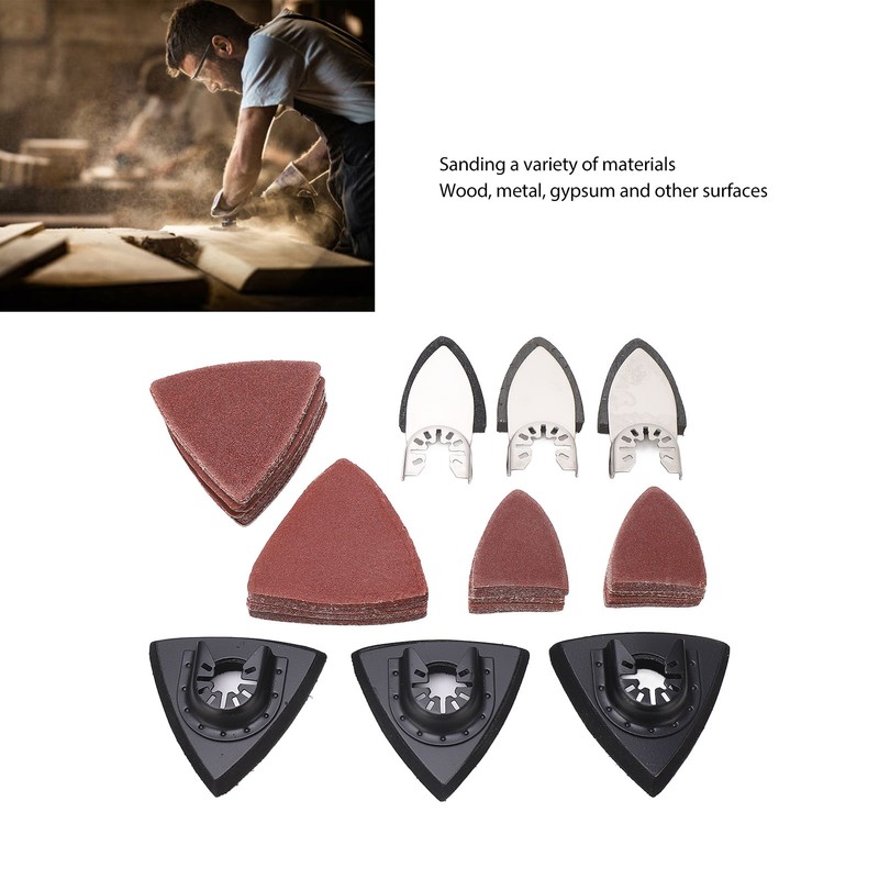 106Pcs Oscillating Tool Sanding Pads Kit for Metal 6Pcs Finger